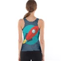 Rocket With Science Related Icons Image Tank Top View2