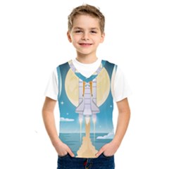 Space Exploration Illustration Kids  Sportswear by Vaneshart