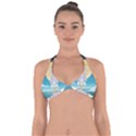 Space Exploration Illustration Halter Neck Bikini Top View1