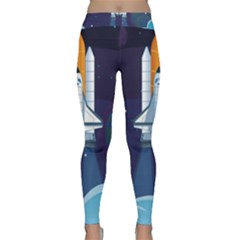 Spaceship Milkyway Galaxy Classic Yoga Leggings