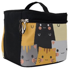 Seamless Pattern Cute Cat Cartoons Make Up Travel Bag (big) by Vaneshart