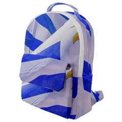 Uruguay Flags Waving Flap Pocket Backpack (small) by dflcprintsclothing