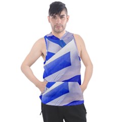 Uruguay Flags Waving Men s Sleeveless Hoodie by dflcprintsclothing