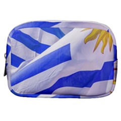 Uruguay Flags Waving Make Up Pouch (small) by dflcprintsclothing