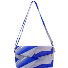 Uruguay Flags Waving Removable Strap Clutch Bag