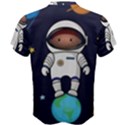 Boy Spaceman Space Rocket Ufo Planets Stars Men s Cotton Tee View2