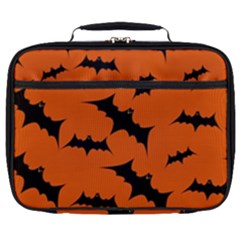 Halloween Card With Bats Flying Pattern Full Print Lunch Bag by Vaneshart