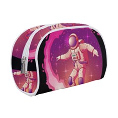 Astronaut Spacesuit Standing Surfboard Surfing Milky Way Stars Makeup Case (small) by Vaneshart