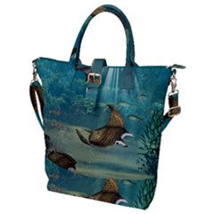 Awesome Steampunk Manta Rays Buckle Top Tote Bag by FantasyWorld7