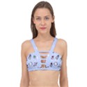 Seamless Pattern With Space Theme Cage Up Bikini Top View1