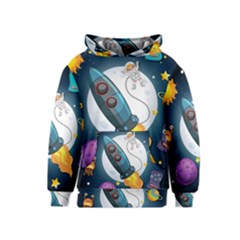 Spaceship Astronaut Space Kids  Pullover Hoodie by Vaneshart