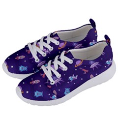 Space Seamless Pattern Women s Lightweight Sports Shoes by Vaneshart