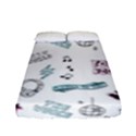 Music Themed Doodle Seamless Background Fitted Sheet (Full/ Double Size) View1