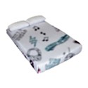 Music Themed Doodle Seamless Background Fitted Sheet (Full/ Double Size) View2