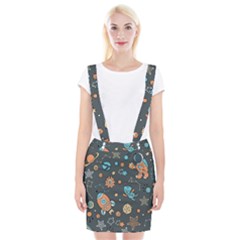 Space Seamless Pattern Braces Suspender Skirt by Vaneshart