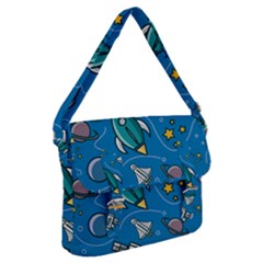 About Space Seamless Pattern Buckle Messenger Bag by Vaneshart