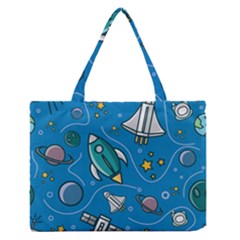 About Space Seamless Pattern Zipper Medium Tote Bag by Vaneshart