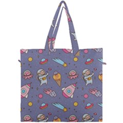 Outer Space Seamless Background Canvas Travel Bag by Vaneshart