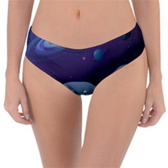 Alien Astronaut Scene Reversible Classic Bikini Bottoms by Vaneshart