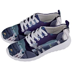 Alien Astronaut Scene Men s Lightweight Sports Shoes by Vaneshart