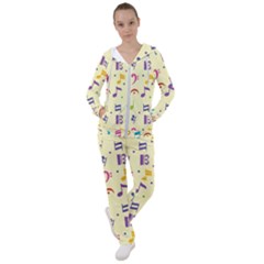 Seamless Pattern Musical Note Doodle Symbol Women s Tracksuit by Vaneshart