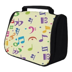 Seamless Pattern Musical Note Doodle Symbol Full Print Travel Pouch (small) by Vaneshart