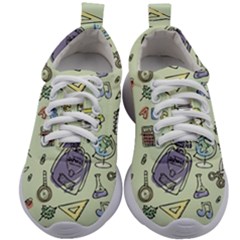 Hand Drawn Pattern School Kids Athletic Shoes by Vaneshart