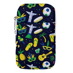 Seamless Brazilian Carnival Pattern With Musical Instruments Waist Pouch (large) by Vaneshart