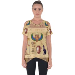 Egypt Horizontal Illustration Cut Out Side Drop Tee