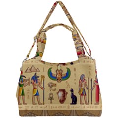 Egypt Horizontal Illustration Double Compartment Shoulder Bag by Vaneshart