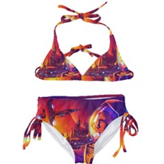 Far Future Human Colonization Kids  Classic Bikini Set by Vaneshart