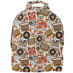 Music Retro Seamless Pattern Mini Full Print Backpack by Vaneshart