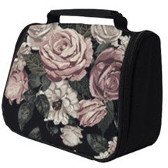 Elegant Seamless Pattern Blush Toned Rustic Flowers Full Print Travel Pouch (Big)