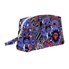 Cute Halloween Monsters Set Background Wristlet Pouch Bag (medium) by Vaneshart