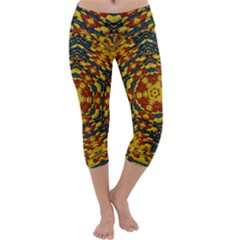 Yuppie And Hippie Art With Some Bohemian Style In Capri Yoga Leggings by pepitasart