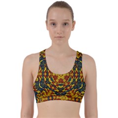 Yuppie And Hippie Art With Some Bohemian Style In Back Weave Sports Bra by pepitasart