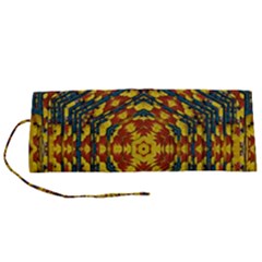 Yuppie And Hippie Art With Some Bohemian Style In Roll Up Canvas Pencil Holder (s) by pepitasart