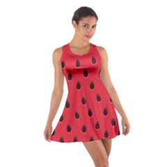 Seamless Watermelon Surface Texture Cotton Racerback Dress