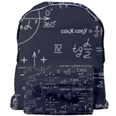 Mathematical Seamless Pattern With Geometric Shapes Formulas Giant Full Print Backpack by Vaneshart