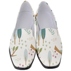 Pattern Sloth Woodland Women s Classic Loafer Heels by Vaneshart