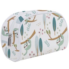 Pattern Sloth Woodland Makeup Case (large) by Vaneshart