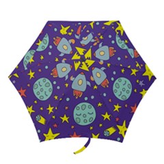 Card With Lovely Planets Mini Folding Umbrellas by Vaneshart