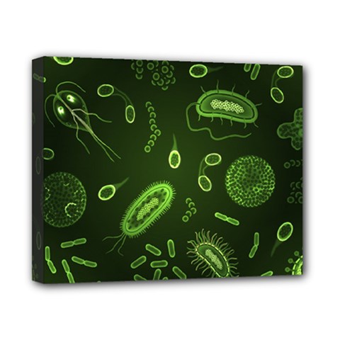 Bacteria Virus Seamless Pattern Inversion Canvas 10  X 8  (stretched) by Vaneshart