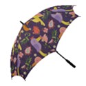 Exotic Seamless Pattern With Parrots Fruits Golf Umbrellas View2