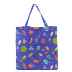 Virus Seamless Pattern Grocery Tote Bag