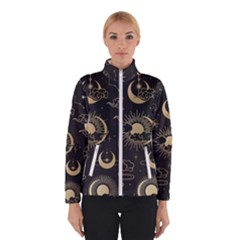 Asian Seamless Pattern With Clouds Moon Sun Stars Vector Collection Oriental Chinese Japanese Korean Winter Jacket by Vaneshart