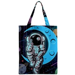 Astronaut Full Color Zipper Classic Tote Bag