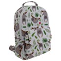 Seamless Pattern With Cute Sloths Flap Pocket Backpack (Large) View2