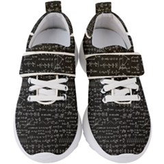 Math Equations Formulas Pattern Kids  Velcro Strap Shoes by Vaneshart