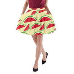 Watermelon Pattern A-line Pocket Skirt by Vaneshart